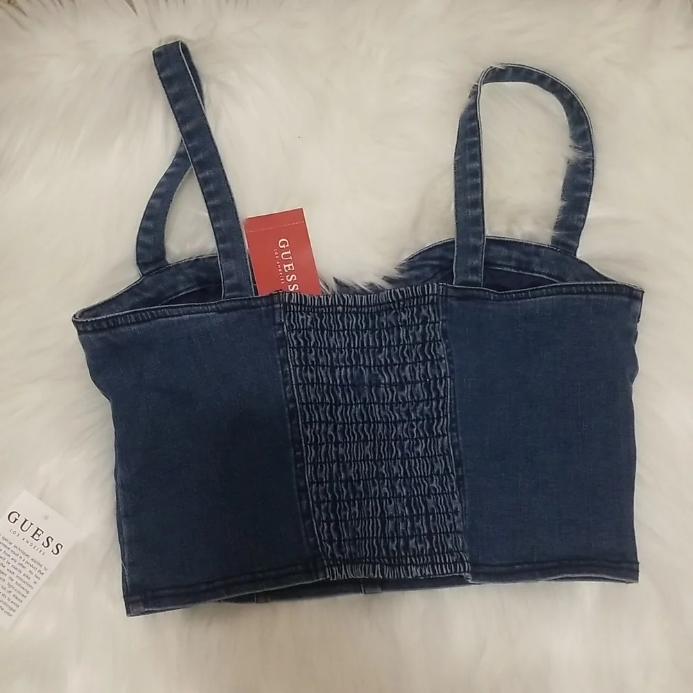 Nwt Guess denim bustier - Picture 6 of 9
